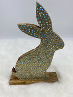 
              Wood/Sequin Easter Bunny
            