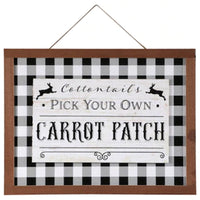 
              Farmhouse Gingham Wall Sign
            