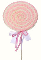 
              28" Fabric Frosting Lollipop w/Bow Stem
            