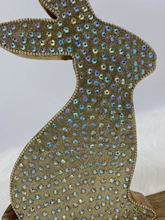 Wood/Sequin Easter Bunny