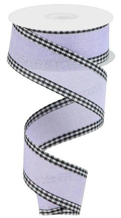 Royal Burlap Gingham Edge Ribbon- 1.5"X10yd