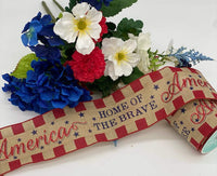 
              America Home Of The Brave Ribbon- 4"X10yd
            