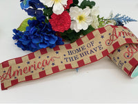 
              America Home Of The Brave Ribbon- 4"X10yd
            