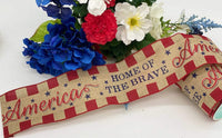 
              America Home Of The Brave Ribbon- 4"X10yd
            