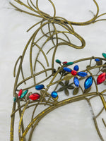 
              21" Metal Jeweled Reindeer
            