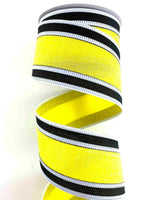 
              Yellow/Black Stripe Ribbon-2.5"X5yd
            