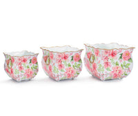 
              Floral Planter Set- Set of 3
            