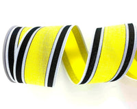 
              Yellow/Black Stripe Ribbon-2.5"X5yd
            