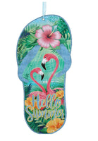 
              Glittery Luau Flip Flop Sign
            