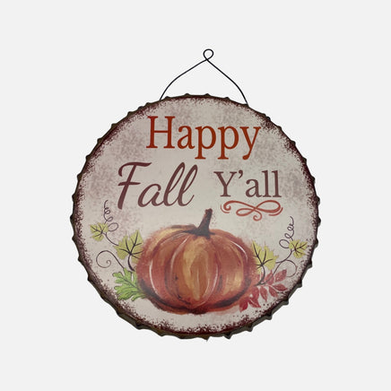 Happy Fall Y'all Hanging Wall Sign