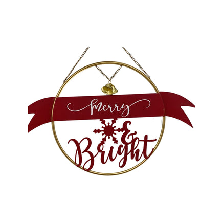 Merry Bright/Happy Holidays Hanging Decor