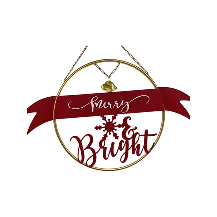 Merry Bright/Happy Holidays Hanging Decor