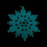 
              12" Flocked Snowflake Ornament
            