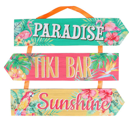 Summer Fun Triple Layered Hanging Wall Sign