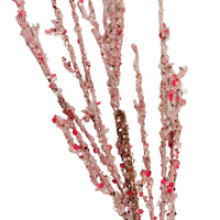 
              37" Sequin Glitter Ice Twig Spray- Pink
            