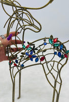 
              21" Metal Jeweled Reindeer
            