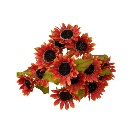 16" Sunflower Bush-Orange