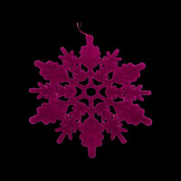 
              12" Flocked Snowflake Ornament
            