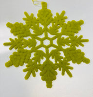 
              12" Flocked Snowflake Ornament
            