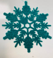 
              12" Flocked Snowflake Ornament
            