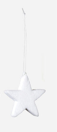 3.25" Small Flocked Stars- Set of 3