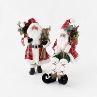 
              18" Fabric/Resin Plaid Santa
            