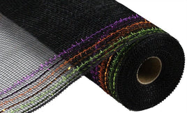 Tinsel/Foil Wide Border Mesh- 10.5"X10yd