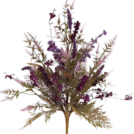 20" Fern & Heather Spray- Purple