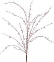 
              37" Sequin Glitter Ice Twig Spray- Pink
            