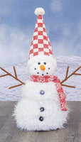 
              Cherry Red Snowman Tabletop Decor
            