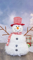 
              Cherry Red Snowman Tabletop Decor
            