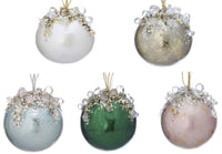 
              4" Heavy Jeweled Ball Ornament- (See Color Options)
            