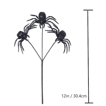 Halloween Black Widow Spider Table Decoration Scary Prop - 18" x 14" x 8"