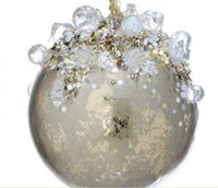 
              4" Heavy Jeweled Ball Ornament- (See Color Options)
            