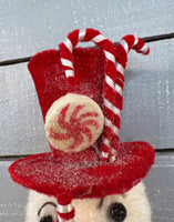 
              20" Candy Snowman On Peppermint Stake
            