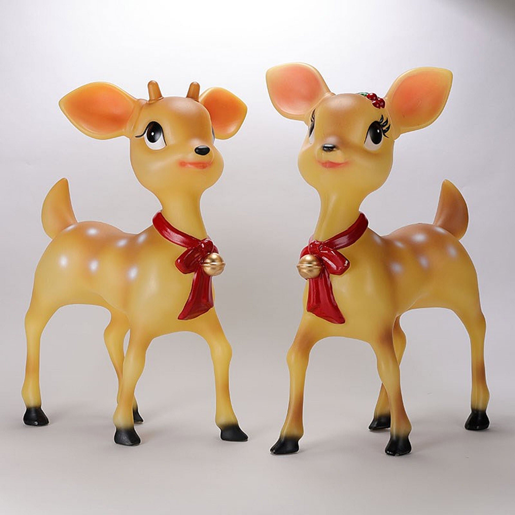 LED Blow discount Mold Nostalgic Girl and Boy Reindeer set