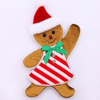 
              12" Gingerbread Girl- Brown/Red
            