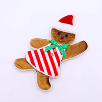 
              12" Gingerbread Girl- Brown/Red
            