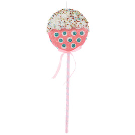 Pink Polka Dot Lollipop Tree Pick