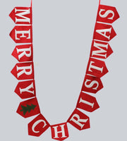 
              Merry Christmas Fabric Pendant Banner
            