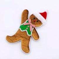 
              12" Gingerbread Boy- Brown/Red/Green
            