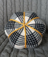 
              Decorative Plaid Fabric Pumpkin
            