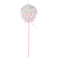 
              White Polka Dot Lollipop Pick
            