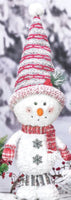 
              Jolly Crimson Snowman Bobble Stander
            