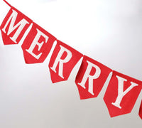 
              Merry Christmas Fabric Pendant Banner
            