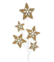 
              30" Gingerbread Star Stem
            