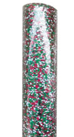 
              Red, White & Green Glittered Mesh Ribbon- 18"x4yd
            