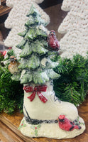 
              Lighted Ice Skate with Christmas Tree Decor
            