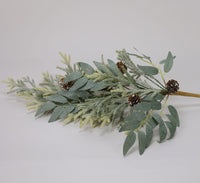 
              Faux Greenery and Pinecone Pick
            