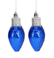 
              Sequined Bulb Ornaments- Set of 2
            